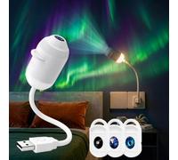 Générique HD Smart Dynamic 5D Holographic Night Light Projector, Starry Sky Projection Night Light with 3/6/12/24 Projection Films, Plug and Play HD Star USB Galaxy & Moon Projector NightLight (3)