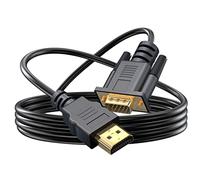 Générique HDMI vers VGA de 1,8 m - Prise en charge 1080p - Convertit le signal - Connexion à un ordinateur de bureau, DVD, ordinateur portable avec port HDMI - Pour écran, projecteur, HDTV avec
