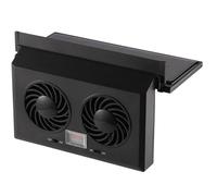 Générique Head Car Fan - Effective Double-Head Cooling Vent for Vehicle | Easy Installation Amplifier Fans for Backseat Frontseat, ABS Material, 5000 RPM Air Circulator for Families Lovers Friends