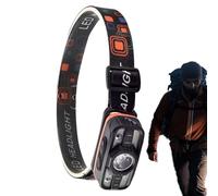 Générique Head Lamps, Rechargeable Headlamp, 2.68x1.53x2.60in Bright Motion Sensor Light with Type-C Charging, Waterproof Head Torch for Hiking Fishing Running Camping Adventure, Black