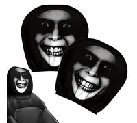 Générique Head Rest Cover, Halloween Elastic Seat Headrest Protector, 10.24x11.02 inches Soft Vehicle Accessory for Women, Men, Daily Use, Taxi, Family, Truck, Sedan, Van, Scooter, Cars