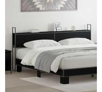 Générique Headboard de Rangement avec Station de Charge Chêne Noir 180 cm,Meubles,Lits & Accessoires,Têtes et Pieds de lit,Noir,21.25 KG,859820