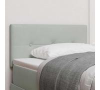 Générique Headboard LED Boutonnière Velours Gris Clair 100 cm,Têtes et Pieds de lit,6.38KG-3338116