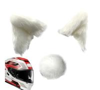 Générique Headgear De L'oreille De Chat - Oreilles De Minou Adhésives en Peluche 3D, Décoration De De Moto, Accessoire De Doux | De Style Célébrité Internet Oreilles De Chat pour Les Cavali