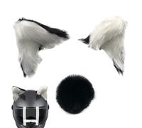 Générique Headgear De L'oreille De Chat - Oreilles De Minou Adhésives en Peluche 3D, Décoration De De Moto, Accessoire De Doux | De Style Célébrité Internet Oreilles De Chat pour Les Cavali