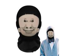 Générique Headgear Face Cover, Realistic Funny Costume Hat, 9.06x15.75 inches Full Face Cosplay Mask, Unique Novelty Headgear, Hilarious Props for Halloween Parties Pranks Events, Gag, Adult