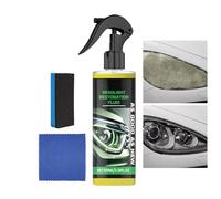 Générique Headlight Restoration Liquid, Car Lens Cleaner Solution, 100ml Visibility Boost Formula for Driving, Advanced Cleaning and Polishing, Headlight Repair Liquid for Drivers Workshops