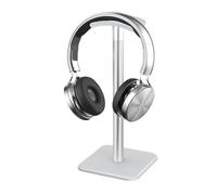 Générique Headphone Desk Stand, Headset Display Rack, Desktop Storage Holder: Aluminum Alloy + ABS Tabletop Earphone Mount with Support Bar for Study Room, Office Desk, Setup, and Living Room