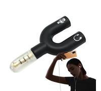 Générique Headphone Splitter, Microphone Adapter, Audio Sharing Jack, 2 in 1 U Type 3.5mm Headphone Connector for Listening and Support for Laptop, Tablet, Smartphone, Travel, 2.17x1.22x0.39 inches