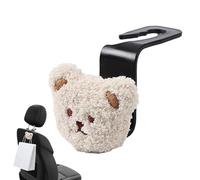 Générique Headrest Hooks For Car,Cute Bear Rear Bag Hook Holder Hooks Back Seat - Versatile Back Seat Headrest Hangers| Convenient To Install Creative Universal Smooth For Umbrellas Purse Bags Coats