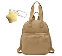 Générique Heaneutrorty Backpack, Heaneutrorty Waterproof Versatile & Stylish Backpack for Women, Large Capacity（With star pendant） (Khaki)