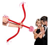 Générique Heart Bow and Arrows - PPlastic Foam Medium | Portable Goddess cupidss weaponss Prop | Dress Up Accessory for Disco Parties Dance Event Favors