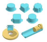 Générique Heart Cake Mold Set, Food Grade Baking Tray Kit, Oval Shape with Non Stick Design, Silicone Dessert Molds System, Decorative Bakeware with Elegant Style, Kitchen Tools for Party Celebration