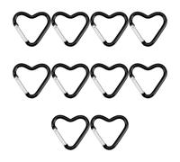 Générique Heart Designs Lot de 10 Porte-clés mousquetons pour Une Utilisation Polyvalente Lors des Voyages et des activités de Plein air, Usage Quotidien décontracté, Porte-clés Portable