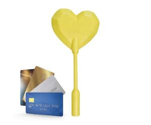 Générique Heart Shape Fairy Wand - Heart Pattern Stick, 3D Printed Design with Sturdy Grip, Secure Organizer, Compact Payment Case, Payment Prop for Teens and Adults Cosplay