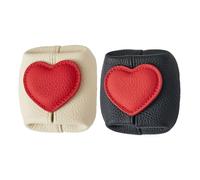 Générique Heart Shaped Coin Purse, Secure Keychain Integration, 8x8x3.5cm, Heart Shape Change Wallet, Key Lipstick Card Holder, Artificial Leather, For Keys Lipsticks