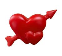 Générique Heart Shaped, Valentine LED Heart Lamp, Romantic Bedroom Desk Lamp, Soft Glow Acrylic Material with Touch Control Design, Portable Nightlight for Bedroom Bathroom Hallway Desktop Bedside