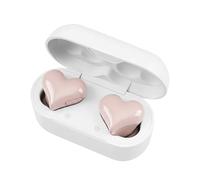 Générique Heart Shaped Wireless Earbuds, Stereo Sound Earphones with LED Touch Control, Waterproof Noise Canceling Design for Women, Girls, Valentine’s Day, Fitness, Running, Daily Music