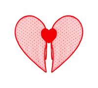 Générique Heart Wings - Heart Shape Shiny Costume Wings For Cosplay | Lightweight Material With Adjustable Straps, Perfect For Dress Up, Valentine's Day, Party, Photography, Festivals