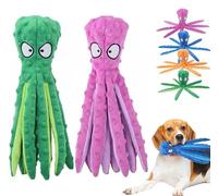 Générique Heartful Pets Octopus, Octopus Dog Toy, Squeaky Crinkle Dog Toys, Whiskerspot No Stuffing Free Interactive Crinkle Squeaky Dogs Chew Toys, for Aggressive Chewers Play (Green + Purple)