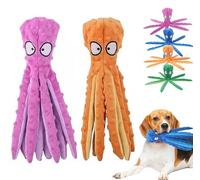 Générique Heartful Pets Octopus, Octopus Dog Toy, Squeaky Crinkle Dog Toys, Whiskerspot No Stuffing Free Interactive Crinkle Squeaky Dogs Chew Toys, for Aggressive Chewers Play (Purple + Orange)
