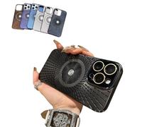 Générique Heat Dissipation and Drop-Proof Magnetic Mobile Phone Case,Slim Electroplated Heat Dissipation Cas, Case for iPhone 13 14 15 16 Pro Max (for iPhone 14 Plus,Blue)