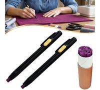 Générique Heat Erasable Fabric Marker for Sewing, Embroidery, Quilting, Multi-Function Invisible Vanishing Fabric Markers with Refills, for Tailors Clothing Crafting (Red)