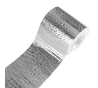 Générique Heat Resistant Aluminum Foil Tape, Heavy Duty Duct Strip, Waterproof Exhaust Pipe Tape, Industrial Sealing Adhesive Strip, Highly Effective, Skillful Manufacture, Gold, Silver For, Caravan