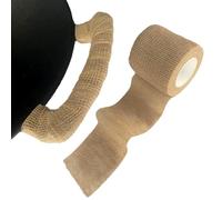 Générique Heat Resistant Pot Holder Wrap - Non-Slip Fabric Winding Tape for Kitchen Grill | 13ft Removable Non-Glue Design, Black Non-Woven Material 2.5cm x, Safe Cooking Grip, Handy Accessories