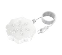 Générique Heated Bird Baths for Outdoors, Chicken Water Heater Winter Pond Deicer, 80w Fast-Heating Auto on Off Warmer for Cold Weather Maintenance Care Garden Pond Coop Hummingbird Chicken