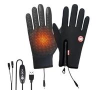 Générique Heated Glove - Cotton, 7.9x9.1x3.3in Hand Warmer USB Heated Waterproof | Touchscreen-Compatible Thermal Winter Gloves, Thermal Gloves for Cycling, Skiing, Hiking, Camping, Outdoor Work