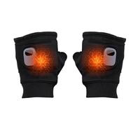 Générique Heated Gloves - Fingerless Touchscreen Glove with 3 Heat Settings for Work and Travel, Sturdy Mitten Style, Long Lasting Hand Warmer for Outdoor, Cycling, Skiing, Snow, Women Men
