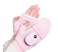 Générique Heated Gloves, Gants Chauffants pour Chasse, Camping et Sports d'Hiver, Rose, Unisexe, Adultes, Gants Chauffants Rechargeables, Imperméables, Rembourrés, Ambidextres