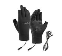 Générique Heated Gloves - Heated Motorcycle Gloves | Electric Glovess Heatedd, Windproof Heatedd Glove, USB Heating Ski Snowboarding Mitten for Sports Outdoor Hiking Cycling Biking Driving Daily Work