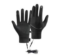 Générique Heated Gloves Men, Rechargeable Work Gloves, Touchscreen Compatible, Windproof Thermal Lining, Perfect for Cold Weather Cycling Hunting Driving Running Kitchen Winter, 1 Pair