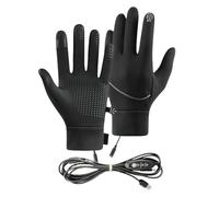 Générique Heated Gloves, USB Powered Waterproof Thermal Mitts, Adjustable Temperature and Windproof Design for Running, Hunting, Outdoor Fishing, Working, Driving, Skiing, Hiking, Elderly, Gardeners