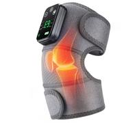 Générique Heated Knee Support for Arthritis, 3-in-1 Cordless Knees Massager,3-Intensity Vibration Heat Knees Massager with Temperature Control for Pain Relief,for Relaxing Knee Shoulder Elbow (Gray)