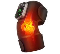 Générique Heated Knee Support for Arthritis, 3-in-1 Cordless Knees Massager,3-Intensity Vibration Heat Knees Massager with Temperature Control for Pain Relief,for Relaxing Knee Shoulder Elbow (Black)