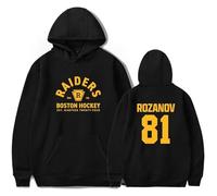 Générique Heated Rivalry Rozanov 81 Merch Pull à Capuche Unisexe, Sweat Coton Imprimé Lettre Coupe Ample Manches Longues avec Poches, Streetwear Plus Que Rivaux Hockey Série Fan Automne Hiver Noël