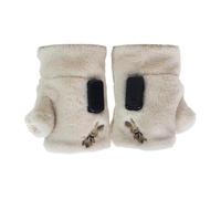 Générique Heated Winter Gloves, 3 Adjustable Modes, Fleece with Heating Sheets, Fingerless Electric Hand Warmers, Ideal for Cold Weather and Laptop Use, Perfect for Adults, 16x15 cm