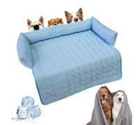 Générique Heatrelief Cooling Dog Bed, Waterproof Non-Slip Dog Bed Cover Pet Blanket, Summer Cool Pads Pet Mat, 27/35in Cooling Mat for Dogs Cats, for Sofa Floor Car (Blue,27 * 27in)