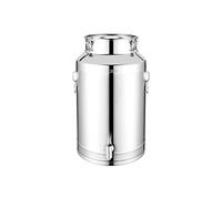 Générique Heavy Duty Canister - Stainless Steel Oil Container with Lid | 5L 9L 14L Airtight Barrel, Food Grade Storage Solution, Durable Kitchen Organizer, Multi Purpose Supply for Snack Baking