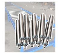 Générique Heavy Duty Conveyor Rollers Set of 10-24", 18", 16", 12", 10", 8", 6", 4" - Stainless Steel Replacement Rollers for Industrial Conveyor Systems (50MM Diameter)