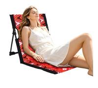 Générique Heavy-Duty Folding Floor Chair, Comfortable Space-Saving Seating | Floor Game Chair with Backrest for Apartment Dwellers Teens Travelers Living Room Camping Beach
