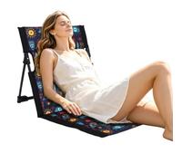 Générique Heavy-Duty Folding Floor Chair, Comfortable Space-Saving Seating | Floor Game Chair with Backrest for Apartment Dwellers Teens Travelers Living Room Camping Beach
