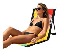 Générique Heavy-Duty Folding Floor Chair, Comfortable Space-Saving Seating | Floor Game Chair with Backrest for Apartment Dwellers Teens Travelers Living Room Camping Beach