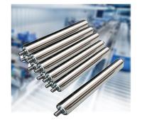Générique Heavy-Duty Galvanized Steel Conveyor Roller, 10-Pack, 38mm Diameter, 100mm Length, Durable Roller for Logistics, Factory, Workshop, Warehouse Use