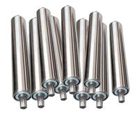 Générique Heavy Duty Stainless Steel Conveyor Rollers 50x500mm-800mm, 10 Pack Detachable Unloading Rollers for Existing Systems, Ideal for Industrial Flow Lines, Dia 2"/50mm