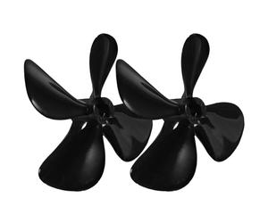 Générique Hélice 50 MM 4 Pales en Plastique pour Petit Bateau Rc, Accessoires de Réparation pour Modélisme Naval