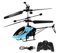 Générique Hélicoptère RC 2 canaux avec Gyroscope Lumineux télécommandé Rechargeable Cadeau-Jouet d intérieur pour Enfants et Adultes